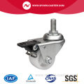 2 Inch 80Kg Threaded Brake PO Machine Caster